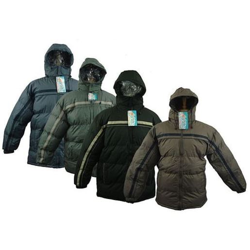 Изображение                                                                                                                    Case of [24] Boy's Stripe Fleece Lined Winter Jacket, Size 8-20 .