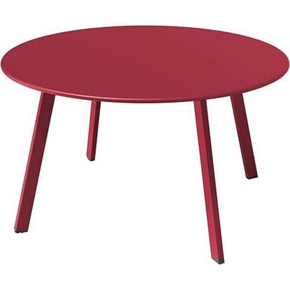 Picture of Color: Red Round Coffee Table  Patio Side Table