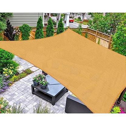 Picture of Color: Sand 10' x 13' Rectangular Sun Shade Sail UV Block Canopy for Outdoor,Sand