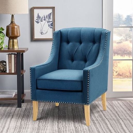 Picture of Color: Blue  28'' Wide Tufted Armchair