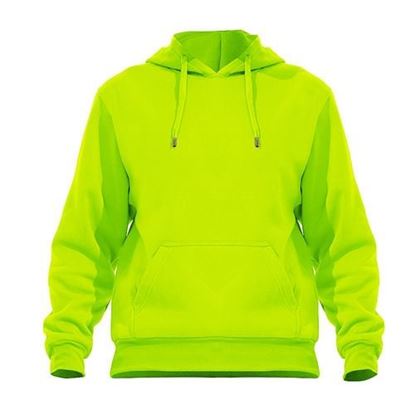 Picture of . Case of [24] Men's Pullover Hoodies - Safety Yellow, 5X .