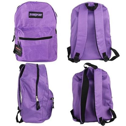Picture of                                                                                                                                                                                                                                                 Case of [24] 17" PureSport Basic Backpacks - Purple .