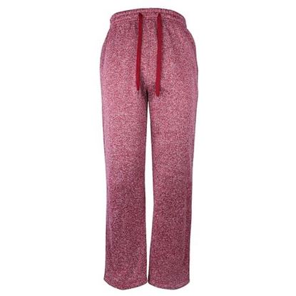 Picture of . Case of [24] Men's 2 Pocket Open Leg Sweatpants - 3X-5X, Marled Burgundy .