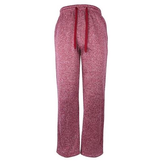 Picture of . Case of [24] Men's 2 Pocket Open Leg Sweatpants - 3X-5X, Marled Burgundy .