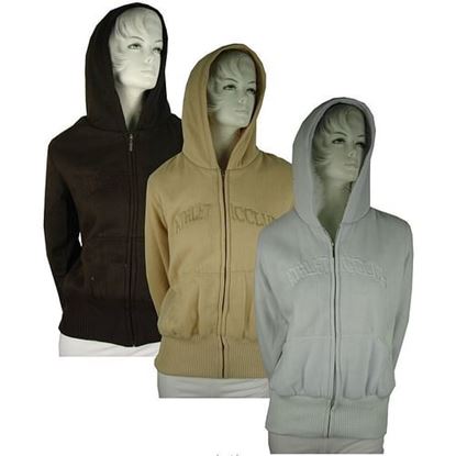 Picture of . Case of [24] Women's Fur Lined Hoodies - S-XXL, Assorted Colors .
