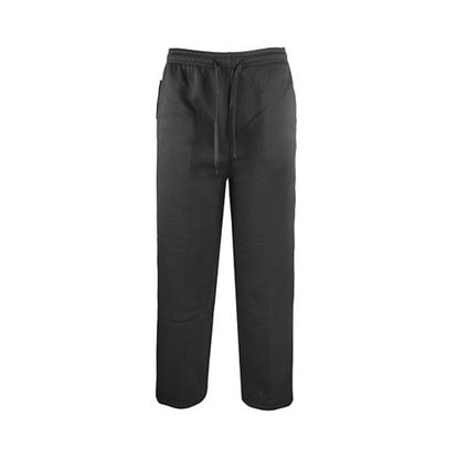 Picture of . Case of [24] Men's Big & Tall Fleece Sweatpants - Black, 5X .