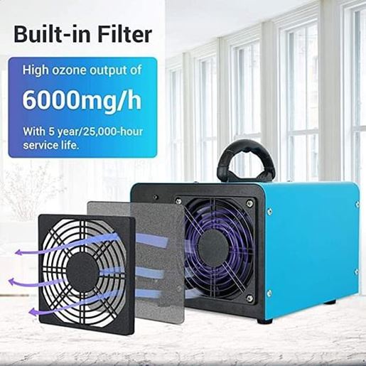 Picture of Color: Blue 6000mg/h  Commercial Ozone Generator 2.0 APP Control