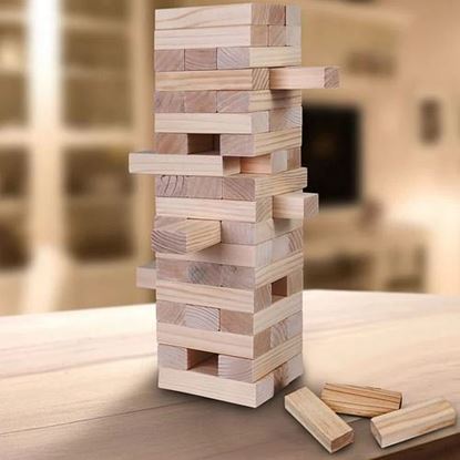 Picture of Color: Wood  Tumbling Tower Giant Game with Carrying Case