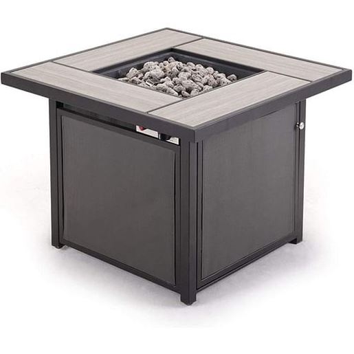 Picture of Shape: Square Outdoor 32 Inch Propane Gas Fire Pit Table Square Fire Pit