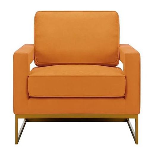 Picture of Color: Cognac  33'' Wide Tufted Armchair