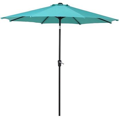 Image de Color: Lake blue  SR Patio Outdoor Market Umbrella with Aluminum Auto Tilt and Crank