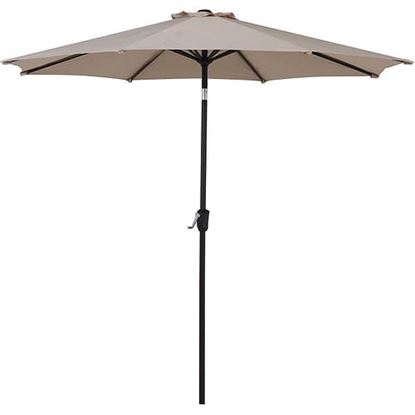 图片 Color: Champagne  SR Patio Outdoor Market Umbrella with Aluminum Auto Tilt and Crank