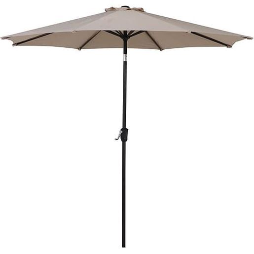Image sur Color: Champagne  SR Patio Outdoor Market Umbrella with Aluminum Auto Tilt and Crank