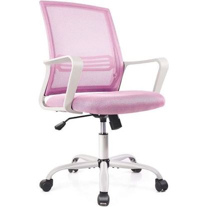 Picture of Color: Pink  DR Swivel Desk Office Chair, Ergonomic Executive