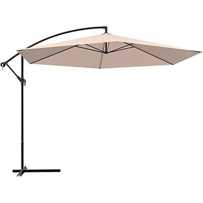 Picture of Color: Champagne 12 FT Outdoor Patio Umbrella Pool Beach Umbrella for Garden Backyard, Champagne