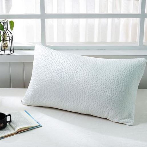 Picture of Color: white  DR Shredded Cooling Memory Foam Pillow with Washable Removable Cover C White, Queen