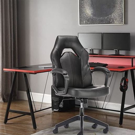 Picture of Color: Black  DR Gaming Chair, Executive Bonded Leather