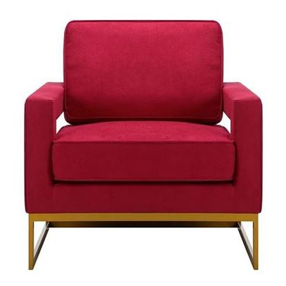 Image de Color: Red  33'' Wide Tufted Armchair