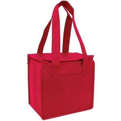 Picture of . Case of [100] Compact Snack Pack Cooler - Red .