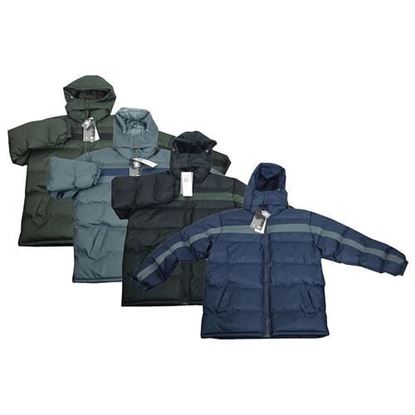 Picture of . Case of [12] Men's Fleece Lined Heavy Weight Jackets, S-2X, Assorted Colors .