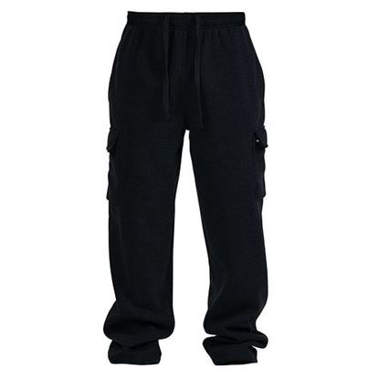 Picture of                                                                                                                                                                                                                                                                                                            Case of [24] Men's 4 Pocket Fleece Sweatpants, S-XL, Black .
