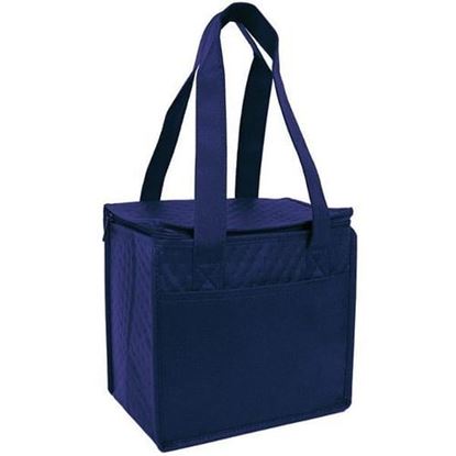 Picture of . Case of [100] Compact Snack Pack Cooler - Navy Blue .