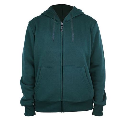 Image sur . Case of [12] Women's Full Zip Fleece Hoodie Sweatshirts - S-3XL, Dark Teal .