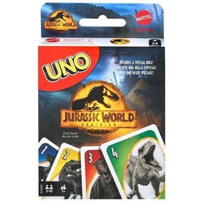 Picture of . Case of [32] Mattel UNO Jurassic World 3 Card Games - 32 Count .