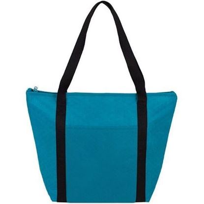 Picture of                                                                                 Case of [50] Artic Zipper Insulated Cooler Tote - Teal .
