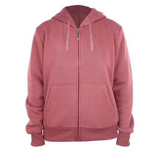 Picture of . Case of [12] Women's Full Zip Fleece Hoodie Sweatshirts - S-XXL, Salmon .