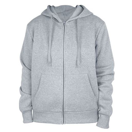 Picture of . Case of [12] Women's Full Zip Fleece Hoodie Sweatshirts - S-XXL, Heather Grey .