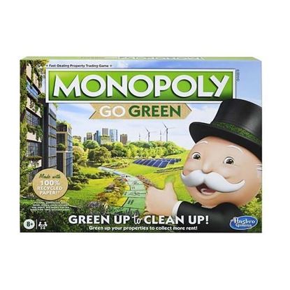 图片 . Case of [18] Hasbro Monopoly Go Green Board Game .