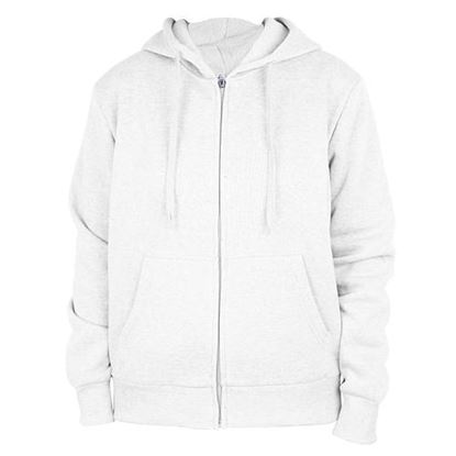 图片 . Case of [12] Women's Full Zip Fleece Hoodie Sweatshirts - S-3XL, Pearl .
