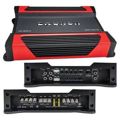 Picture of NEW Crunch PZ-1520.4 POWERZONE Series 1500 Watts 4-Channel Car Audio Amplifier.