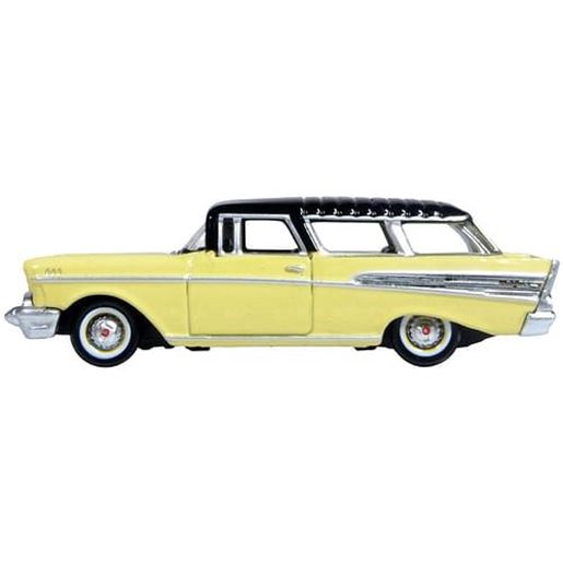 Picture of 1957 Chevrolet Nomad Colonial Cream with Onyx Black Top 1/87 (HO) Scale Diecast Model Car by Oxford Diecast