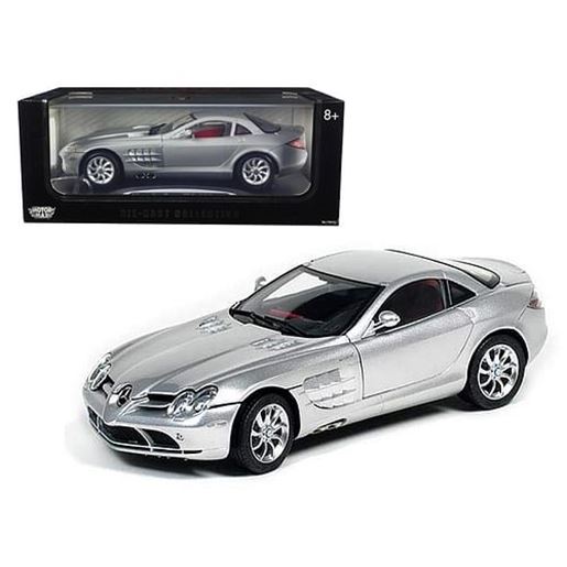 Picture of Mercedes McLaren SLR Silver with Red Interior 1/12 Diecast Model Car by Motormax