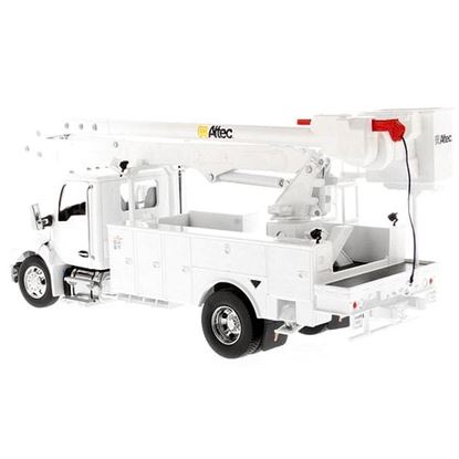 Picture of Kenworth T380 with Altec AA55 Aerial Service Truck White "Transport Series" 1/32 Diecast Model by Diecast Masters