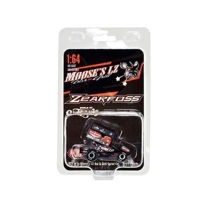 Picture of Winged Sprint Car #3Z Brock Zearfoss "Moose's LZ Bar and Grill" Brock Zearfoss Racing "World of Outlaws" (2022) 1/64 Diecast Model Car by ACME