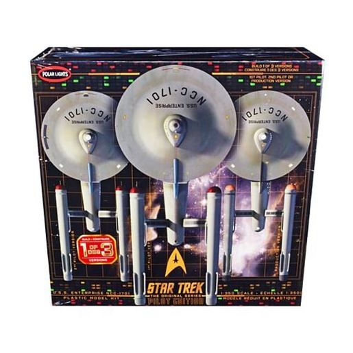 Picture of Skill 2 Model Kit U.S.S. Enterprise NCC-1701 Pilot Edition Star Trek 3-in-1 1/350 Scale Model by Polar Lights