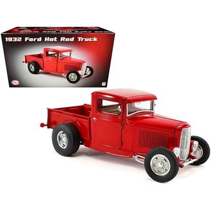 Picture of 1932 Ford Hot Rod Pickup Truck Red Limited Edition to 1722 pieces Worldwide 1/18 Diecast Model Car by ACME