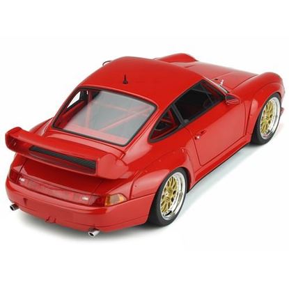 Picture of 1996 Porsche 911 (993) 3.8 RSR Guards Red with Gold Wheels 1/18 Model Car by GT Spirit