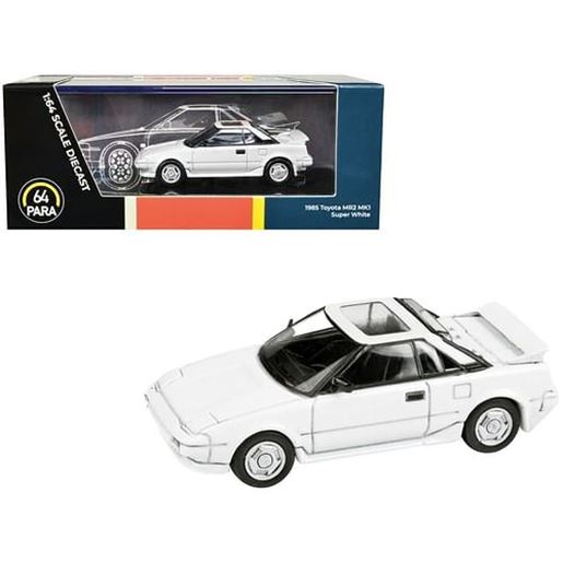 Picture of 1985 Toyota MR2 MK1 Super White with Sunroof 1/64 Diecast Model Car by Paragon Models