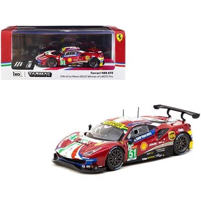 Picture of Ferrari 488 GTE #51 James Calado - Alessandro Pier Guidi - Daniel Serra "SMP Racing" Winner of LMGTE Pro 24 Hours of Le Mans (2019) "Hobby64" Series 1/64 Diecast Model Car by Tarmac Works