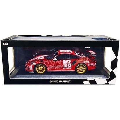 Picture of 2019 Porsche 911 GT3RS (991.2) "GetSpeed Race-Taxi" Livery Limited Edition to 300 pieces Worldwide 1/18 Diecast Model Car by Minichamps