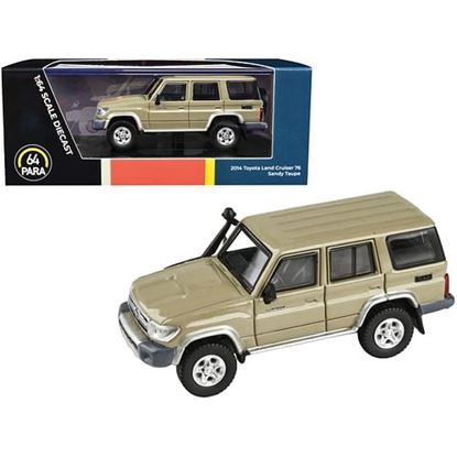 Picture of 2014 Toyota Land Cruiser 76 Sandy Taupe Tan 1/64 Diecast Model Car by Paragon Models