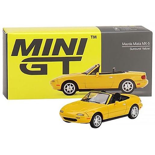 Picture of Mazda Miata MX-5 (NA) Convertible Sunburst Yellow Limited Edition to 2400 pieces Worldwide 1/64 Diecast Model Car by True Scale Miniatures