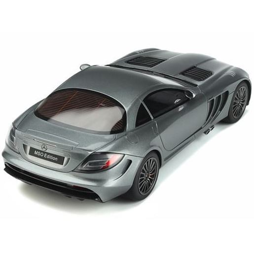 Picture of 2010 Mercedes-Benz SLR MSO Edition Selenite Gray Metallic 1/18 Model Car by GT Spirit