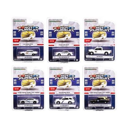 图片 "Hot Pursuit" Set of 6 Police Cars Series 41 1/64 Diecast Model Cars by Greenlight