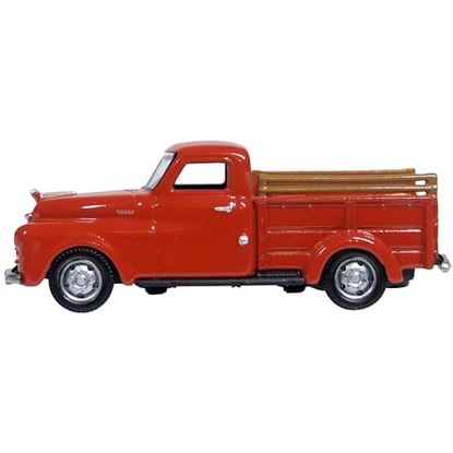 Picture of 1948 Dodge B-1B Pickup Truck Red 1/87 (HO) Scale Diecast Model Car by Oxford Diecast