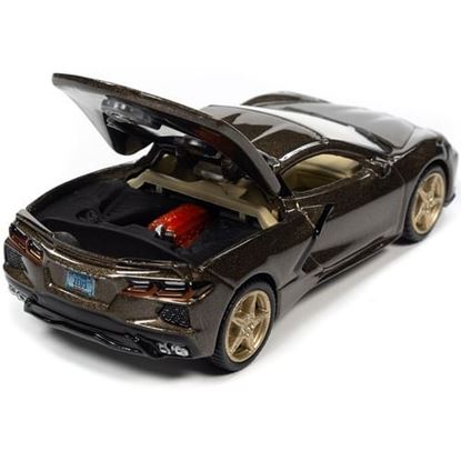 Picture of 2020 Chevrolet Corvette Zeus Bronze Metallic "Sports Cars" Limited Edition 1/64 Diecast Model Car by Auto World